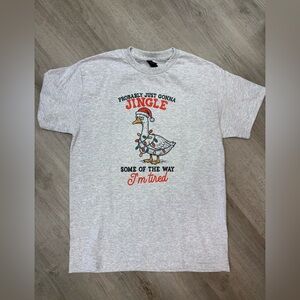 Light Gray “I’m Tired” Goose T-Shirt | Soft Gildan Unisex Tee | Funny Lazy Mood